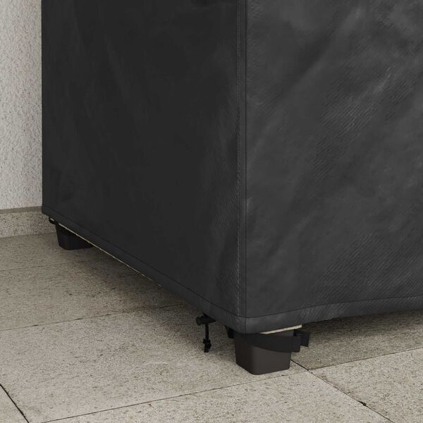 vidaXL Hage Stoltrekk Svart 90 x 90 x 50 / 75 cm 600D Oxford stoff