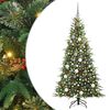 vidaXL Kunstig sammensatt juletre med 300 LED gr&oslash;nn 180 cm PE og PVC