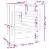 vidaXL Radiatordeksel MDF gr&aring; 78 cm