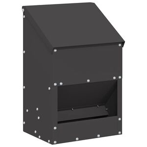 vidaXL H&oslash;nsefutteral Svart 21 x 16 x 33 cm 3 kg Kaldvalsget St&aring;l