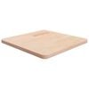 vidaXL Firkantet bordplate 50x50x2,5 cm ubehandlet heltre eik