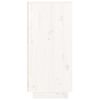 vidaXL Skjenk hvit 110x34x75 cm heltre furu