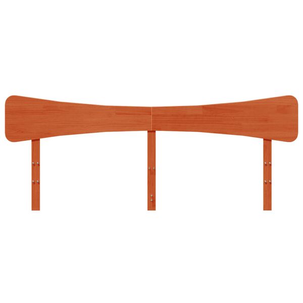 vidaXL Hodegavl voksbrun 200 cm heltre furu