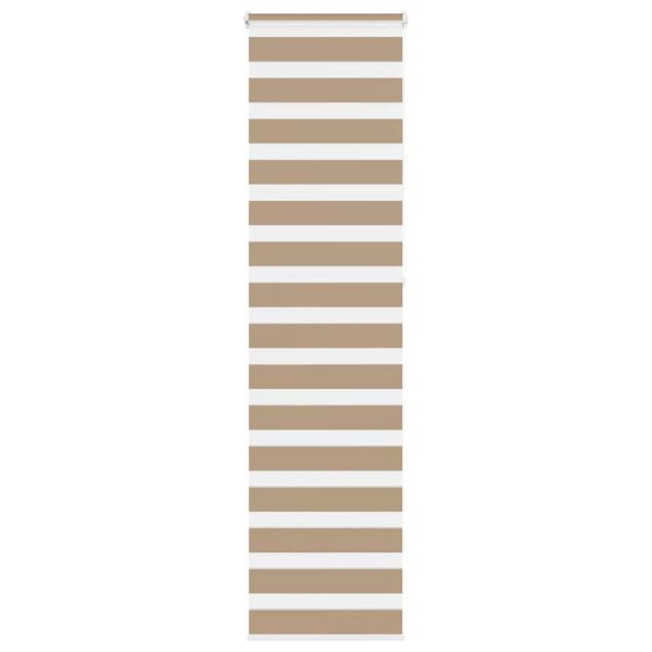 vidaXL Sebragardin sandbrun 55x230 cm stoff bredde 50,9 cm polyester