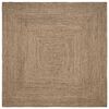 vidaXL Omr&aring;deteppet Naturlig og svart 300 x 300 cm Jute
