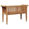 vidaXL Hagebenk Brun 127,5 x 52 x 80 cm Heltre teak