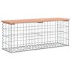 vidaXL Hagebenk gabiondesign 103x31,5x42 cm heltre douglasgran