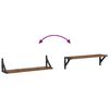 vidaXL Vegghyller 2 pcs Gamle tre 60 x 15 x 15,5 cm Konstruert tre