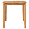 vidaXL 5-delers hagespisesett 120x70 cm heltre teak