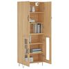 vidaXL Highboard sonoma eik 69,5x34x180 cm konstruert tre