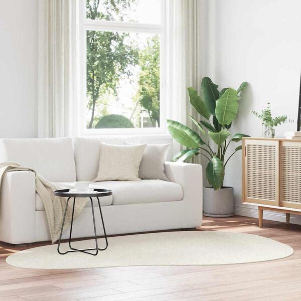 vidaXL Omr&aring;detepper HUARTE Krem 160 x 230 cm Polyester