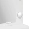 vidaXL Sminkebord med speillys Hvit 50 x 41 x 135 cm Konstruert tre