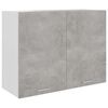 vidaXL Hengende skap betonggr&aring; 80x31x60 cm konstruert tre