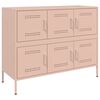 vidaXL Skjenker rosa 100,5x39x79 cm st&aring;l