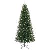 vidaXL Kunstig juletre med 300 LED med stativ gr&oslash;nn 240 cm PE og PVC