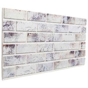 vidaXL Veggpaneler 10 stk. 100 x 50 cm Lys Gr&aring; og Svart EPS Skum