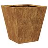 vidaXL Hageplanter 2 stk 30x30x30 cm oksidert stål