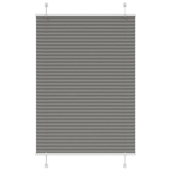 vidaXL pliss&eacute;gardin antrasitt 100x100 cm Stoff Bredde 99,4cm Polyester
