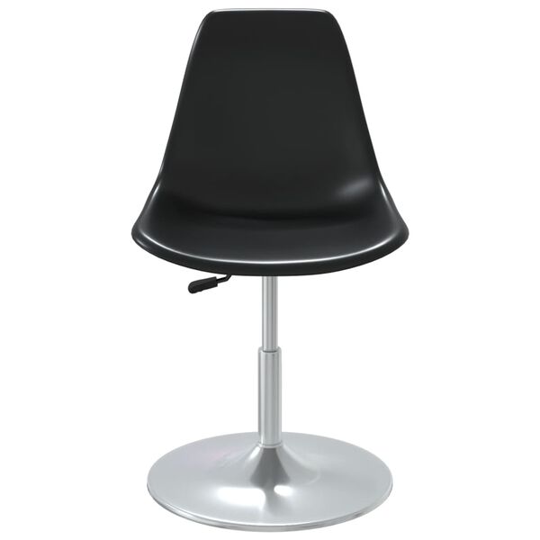 vidaXL Svingbare spisestoler 2 stk svart PP