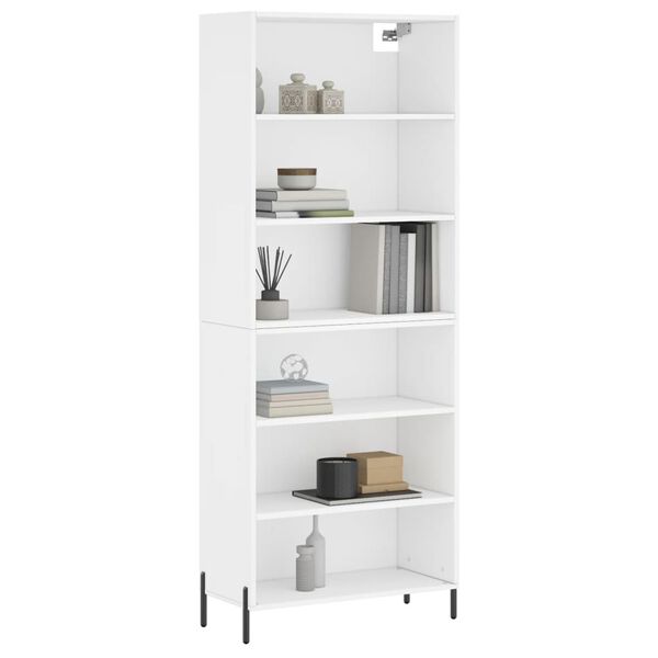 vidaXL Highboard hvit konstruert tre