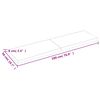 vidaXL Bordplate m&oslash;rkebrun 180x50x(2-6)cm behandlet heltre naturlig