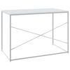 vidaXL Databord hvit 110x60x70 cm sponplate