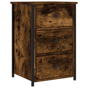 vidaXL Nattbord r&oslash;kt eik 40x36x60 cm konstruert tre