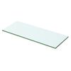 vidaXL Hyllepaneler 2 stk klart glass 50x15 cm