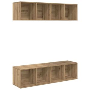 vidaXL TV-benksett 2 pcs Artisan Eik 37 x 37 x 142,5 cm Konstruert tre