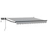 vidaXL Manuell utvidbar markise med LED-lamper 3,5 x 2 m