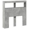 vidaXL Hodegavl skap med LED betonggrå 100x17x102 cm