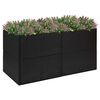 vidaXL Plantekasse svart 157x80x80 cm polyrotting