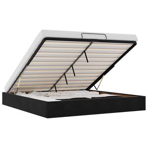 vidaXL Ottoman sengeramme uten madrass svart 200x200 cm fl&oslash;yel