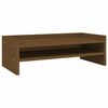 vidaXL Monitorstativ honningbrun 50x24x16 cm heltre furu