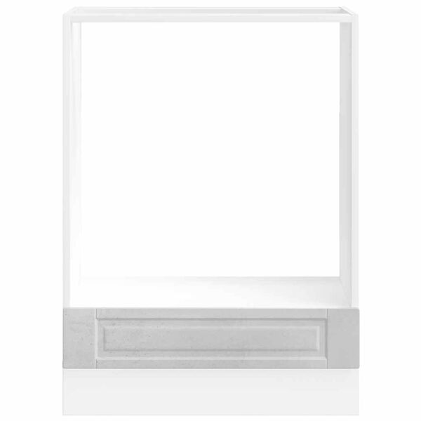 vidaXL Ovnskap Porto betonggr&aring; konstruert tre