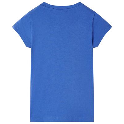 T-skjorte for barn koboltblå 92