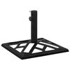 vidaXL Parasollbase svart 44x44x31 cm st&oslash;pejern