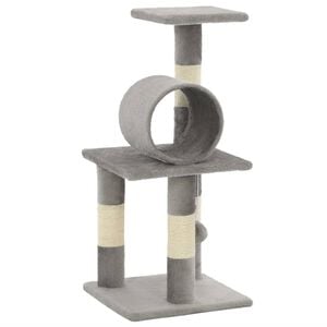 vidaXL Kloretre med klorestolper i sisal 65 cm gr&aring;
