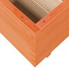 vidaXL Plantekasse voksbrun 110x110x49,5 cm heltre furu