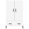 vidaXL Highboard hvit 69,5x31x115 cm konstruert tre