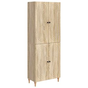 vidaXL Skapsett 2 pcs 66 x 34,5 x 90 cm Konstruert tre