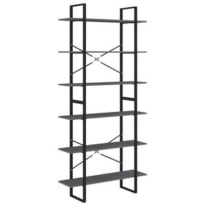 vidaXL H&oslash;yskap gr&aring; 100x30x210 cm heltre furu