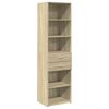 vidaXL Hylle sonoma eik 50x42,5x185 cm konstruert tre