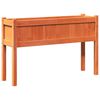 vidaXL Hageplantekasse med ben voksbrun 110x31x70 cm heltre furu