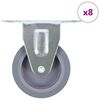 vidaXL Faste hjul 8 stk 75 mm