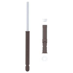vidaXL Flytende hyllebraketter 12 Beige &Oslash;10 x 170 mm St&aring;l
