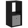 vidaXL Nattbord Svart Eik 25,5 x 22 x 49,5 cm Konstruert tre