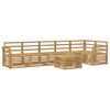 vidaXL Utend&oslash;rs sofa-sett 7 pcs Hvit 59 x 59 x 37 cm Solid akasietre