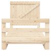 vidaXL Sengeramme med hodegavl 100x200 cm heltre furu