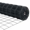 vidaXL Gjerde med stolpe Gr&aring; 0,6 x 25 m St&aring;l og PVC